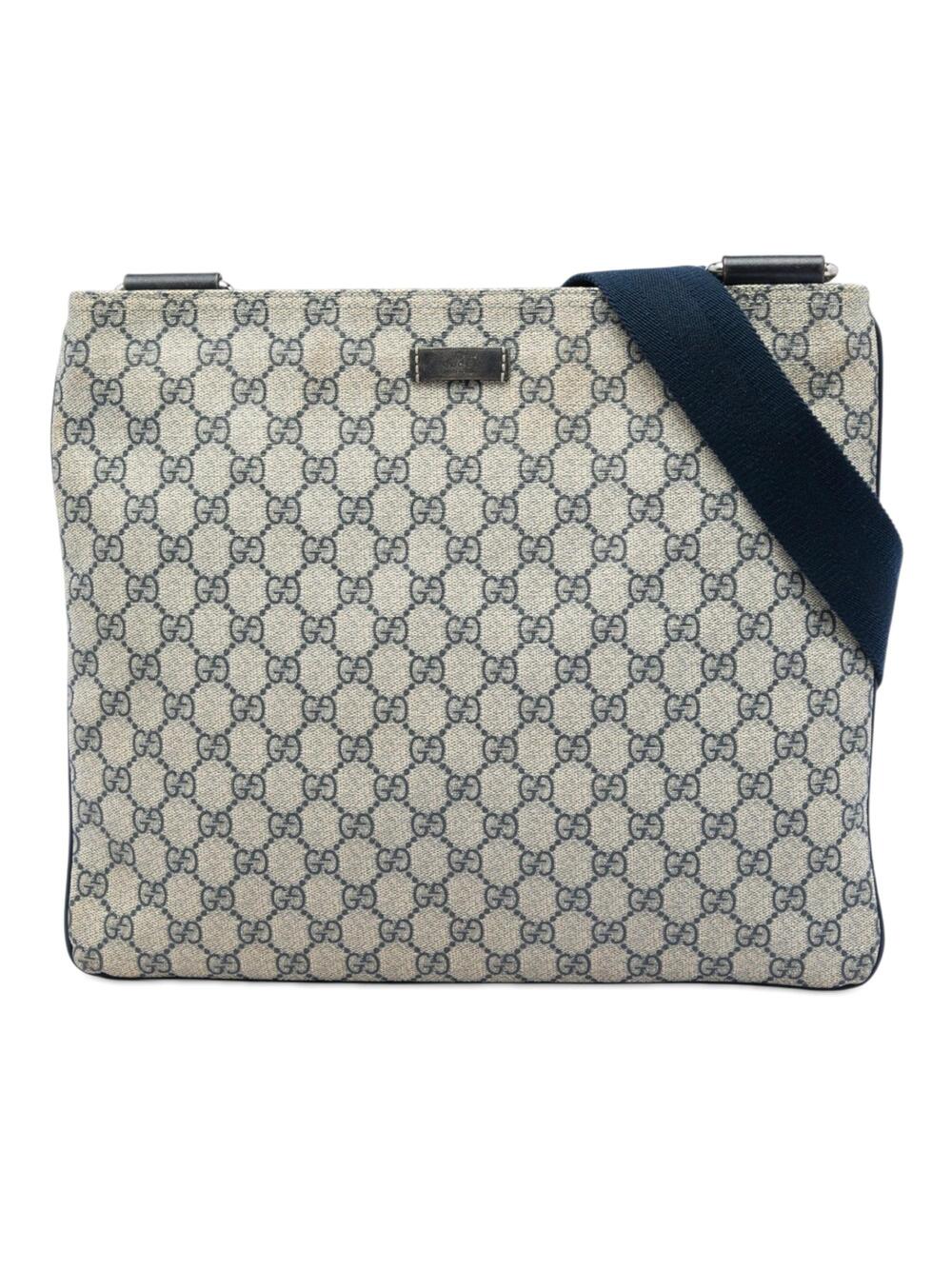 Gucci Zip Top Messenger Bag Gg Coated #298021G77B